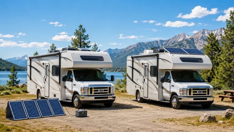 Portable Solar Panels vs Roof-Mounted Solar Panels for RV
